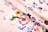 Bamboo Viscose Blend Stretch Woven Fabric – Watercolour Chintz Floral Print- 7068/0196 - G.k Fashion Fabrics