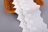 Baroque Floral Vine Scalloped Cotton Eyelet Trim – 19 - G.k Fashion Fabrics