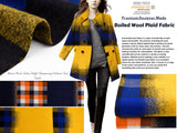 Boiled Wool Plaid Fabric Premium Designer Made - G.k Fashion Fabrics