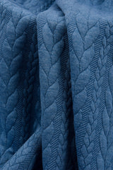 Cable Knit Jacquard Fabric / Quilted Knit Jacquard - G.k Fashion Fabrics