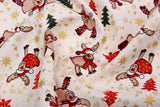 Christmas 100% Cotton Metallic Prints - G.k Fashion Fabrics
