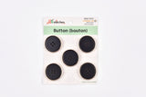Classic Matte Black Tailoring Buttons - 47 - G.k Fashion Fabrics