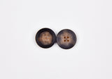 Classic Matte Brown Rim Buttons- 40 - G.k Fashion Fabrics