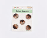 Classic Matte Resin 4-Hole Buttons - 21 - G.k Fashion Fabrics