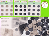 Classic Utility Sewing Buttons - 36 - G.k Fashion Fabrics