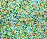 Bamboo Viscose Blend Stretch Woven Fabric – Ditsy Small Floral Print - 7068/7024