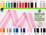 Cotton Sp Ribbed Knit Collar Neckband – 35 mm Striped Trim - G.k Fashion Fabrics