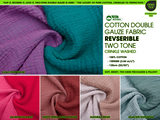 Cotton Double Gauze Two Tone GK - 7899