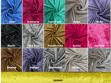 Crushed Velvet fabric, Panne Velour Fabric, 100% Polyester Velvet - G.k Fashion Fabrics