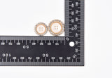 Crystal Rim Pearl Buttons- 44 - G.k Fashion Fabrics