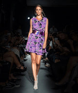 Dahlia Floral Linen Viscose Lawn Digitally Print Fabric - 208716 - G.k Fashion Fabrics linen