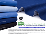 Denim Knit Jersey Fourway Stretch Fabric - G.k Fashion Fabrics