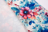 Double Layer Soft Crepe Stretch Watercolor Floral Print Fabric - G.k Fashion Fabrics