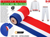 Elastic Rib Tri - Color Cuffing , Rib Knit Seamless Cuff Fabric - G.k Fashion Fabrics