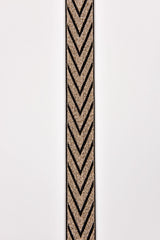 Elastic strap band Jacquard Lurex - Trim Waist Ribbon -25mm x 3 yards Pack - G.k Fashion Fabrics Missouni Gold lurex / 3 Yards Pack Elastic band