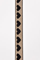 Elastic strap band Jacquard Lurex - Trim Waist Ribbon -25mm x 3 yards Pack - G.k Fashion Fabrics Heart Gold lurex / 3 Yards Pack Elastic band