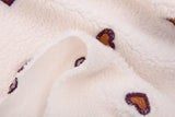 Embroidered Plush Sherpa Fleece Fabric -8055 - G.k Fashion Fabrics