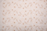 Fern Whisper Linen Cotton Sequin Embroidered Fabric – Artisan Floral Embroidery Natural Fabric - G.k Fashion Fabrics