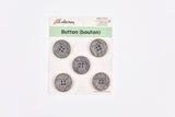 Geometric Grey Marble Buttons- 45 - G.k Fashion Fabrics