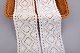 Geometric Medallion Double Scalloped Cotton Eyelet Trim – 22 - G.k Fashion Fabrics