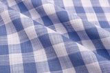Gingham Checks Washed Linen Viscose Fabric - GK 6600 - G.k Fashion Fabrics
