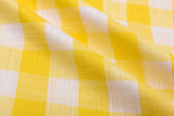 Gingham Checks Washed Linen Viscose Fabric - GK 6600 - G.k Fashion Fabrics
