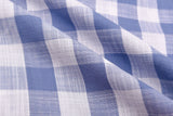 Gingham Checks Washed Linen Viscose Fabric - GK 6600 - G.k Fashion Fabrics