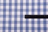 Gingham Checks Washed Linen Viscose Fabric - GK 6600 - G.k Fashion Fabrics