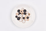 Gold Rim Contrast Buttons- 41 - G.k Fashion Fabrics