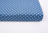 Heart Dot Print - Washed Cotton Denim Chambray Fabric-20995 - G.k Fashion Fabrics