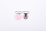 Heart Shape Suspender Clips - 25mm - G.k Fashion Fabrics