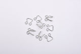Hooks & Eyes - Steel (Big) - 4 Pack - G.k Fashion Fabrics