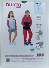 BURDA KIDS Sweatshirt/Hoodie - 9301 - G.k Fashion Fabrics