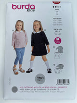 BURDA KIDS Dress & T-Shirt - 9262 - G.k Fashion Fabrics