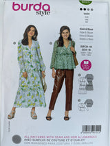 BURDA Women Dress & Blouse Pattern - 6023 - G.k Fashion Fabrics