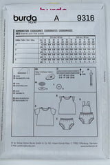 BURDA KIDS coordinates - 9316 - G.k Fashion Fabrics