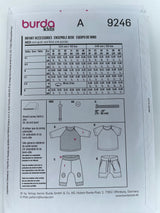 BURDA KIDS Infant clothes -9246 - G.k Fashion Fabrics