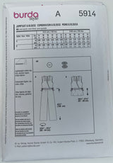BURDA Women Overall & Blouse - 5914 - G.k Fashion Fabrics