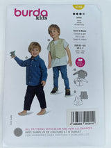BURDA KIDS Shirt & Vest - 9248 - G.k Fashion Fabrics