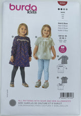 BURDA KIDS Blouse & Dress - 9260 - G.k Fashion Fabrics