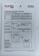 BURDA KIDS Blouse & Dress - 9260 - G.k Fashion Fabrics