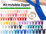 Invisible Zipper - 45cm (18 - inch) - Closed End - G.k Fashion Fabrics