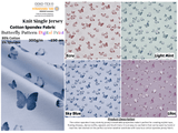 Knit Cotton Spandex Jersey Butterfly Digital Print Fabric - 5081 - G.k Fashion Fabrics