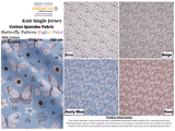 Knit Cotton Spandex Jersey Butterfly with Flowers Digital Print Fabric - 5078 - G.k Fashion Fabrics