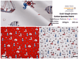 Knit Cotton Spandex Jersey Lighthouse Digital Print Fabric - 5052 - G.k Fashion Fabrics