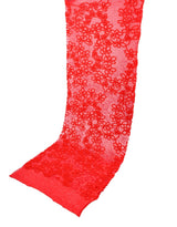 Knit Single Jersey Flamme Cord & Sequine Embroidery Fabric - G.k Fashion Fabrics