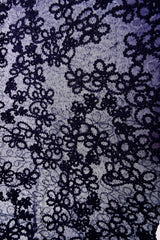 Knit Single Jersey Flamme Cord & Sequine Embroidery Fabric - G.k Fashion Fabrics