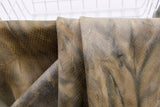 Knit Suede Double Sided Tie Dyed Fabric with Snake Textured Coating - G.k Fashion Fabrics