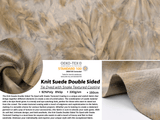 Knit Suede Double Sided Tie Dyed Fabric with Snake Textured Coating - G.k Fashion Fabrics