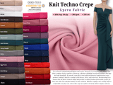 Knit Techno Crepe Lycra Fabric - G.k Fashion Fabrics